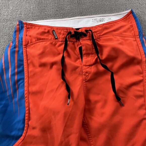 Fox Racing Shorts Adult Size 32 Red Surf Swim Outdoor Active Casual Men's - Picture 8 of 16